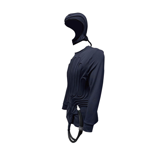 [FINAL DEAL] Cooling shoulder punching collar T-Shirt - Black