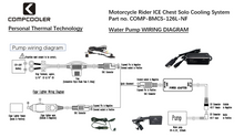Load image into Gallery viewer, COMPCOOLER Motorcycle Rider Solo ICE Chest Cooling System 6.0L Chest 12V DC Flow Control Mode with High Collar Vest