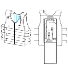Load image into Gallery viewer, COMPCOOLER Beige UniVest ICE Cooling System 2.5L Bladder Flow Control Mode