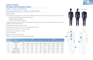 COMPCOOLER Full Body Cooling Garment with Detachable Hoodie