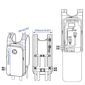 COMPCOOLER Backpack ICE Water Cooling System High Collar Cooling Vest 3.0 L Flow Control