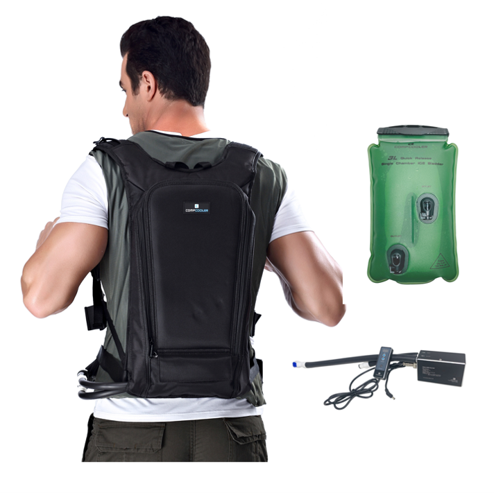 COMPCOOLER Backpack ICE Water Cooling System 3.0 L Detachable Bladder Flow Control Mode