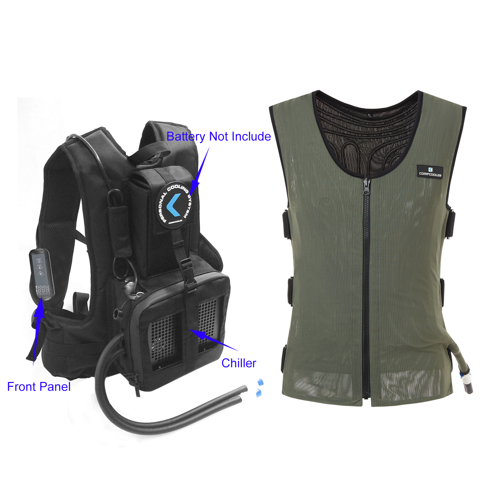 COMPCOOLER Backpack Chiller Cooling System 150W, Powered by DC12V 20A