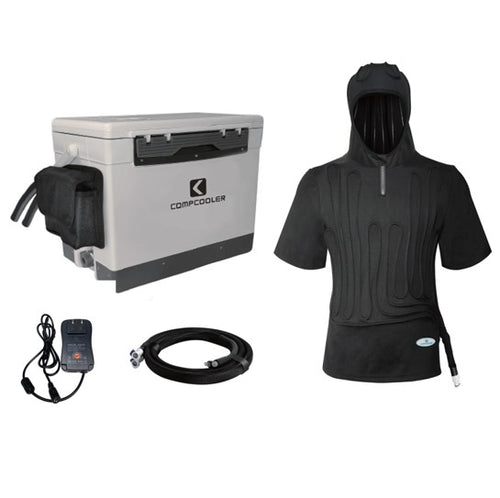 COMPCOOLER Portable ICE Chest Cooling System 15L with Hoodie Cooling T-shirt Temp Control