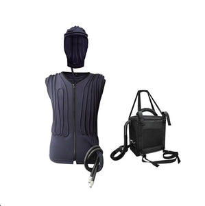 COMPCOOLER Motorcycle Riders Chiller Cooling System 12V DC with Detachable Hoodie V-Neck Vest