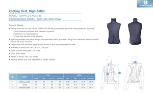 COMPCOOLER Backpack ICE Water Cooling System High Collar Cooling Vest 3.0 L Flow Control