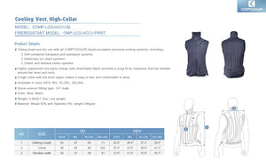 COMPCOOLER Indoor Refrigeration Chiller Cooling System AC 110V High Collar Cooling Vest