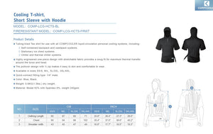 COMPCOOLER Backpack ICE Water Cooling System Hoodie Cooling T-shirt 3.0 L Flow Control