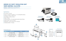 Load image into Gallery viewer, COMPCOOLER Portable ICE Chest Cooling System 15L with Full Body Garment Temp Control