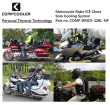 Load image into Gallery viewer, COMPCOOLER Motorcycle Rider Solo ICE Chest Unit with Detachable Hoodie Cooling T-shirt 12V FC Mode