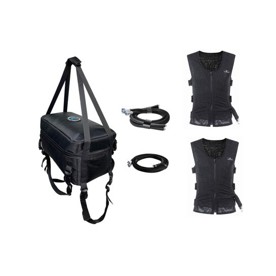 COMPCOOLER Motorcycle Rider Tandem ICE Chest Cooling System 12V DC Flo