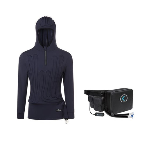 COMPCOOLER Waistpack ICE Water Cooling System with Long sleeve cooling T-shirt Flow control