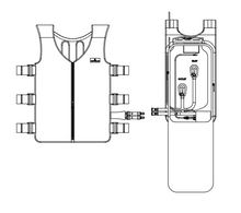 Load image into Gallery viewer, COMPCOOLER Backpack ICE Water Cooling System 3.0 L bladder flow control unit