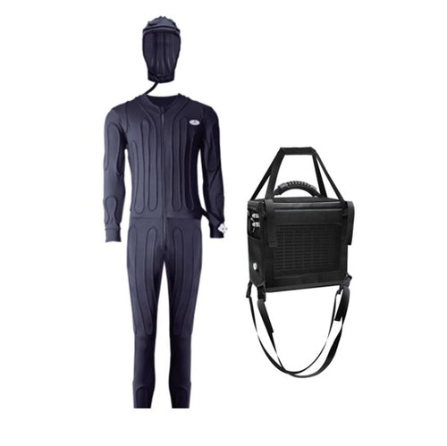COMPCOOLER Motorcycle Riders Thermal Chiller System 12V DC with Detachable Hoodie Full Body Garment
