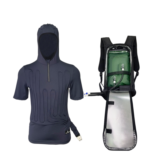 COMPCOOLER Backpack ICE Water Cooling System Hoodie Cooling T-shirt 3.0 L detachable bladder ON/OFF Mode