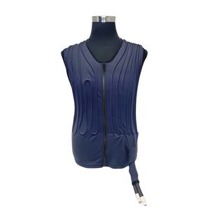 COMPCOOLER Liquid Cooling Vest with Front Zipper Blue Stretchable fabric