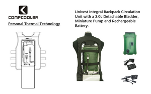 COMPCOOLER Black UniVest ICE Cooling System 3.0L Bladder ON/OFF Mode