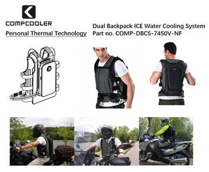 COMPCOOLER Dual Backpack ICE Water Cooling System 5.0 L Bladder Flow Control Mode