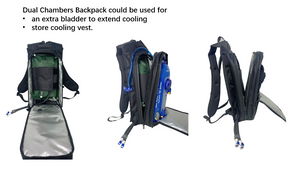 COMPCOOLER Dual Backpack ICE Water Cooling System 5.0 L Bladder ON/OFF Mode