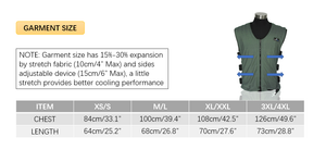 Compcooler garment size