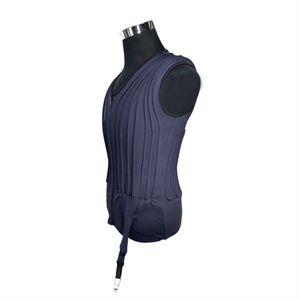 COMPCOOLER Liquid Cooling Vest with Front Zipper Blue Stretchable fabric