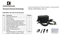 Load image into Gallery viewer, COMPCOOLER Motorcycle Rider Tandem ICE Chest Cooling System6 12V DC ON/OFF Mode