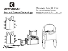 Load image into Gallery viewer, COMPCOOLER Motorcycle Rider Tandem ICE Chest Cooling System6 12V DC ON/OFF Mode