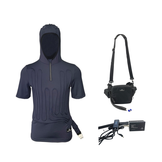 COMPCOOLER Waistpack ICE Water Cooling System 1.5L Bladder Hoodie Cooling T-shirt Flow Control Mode